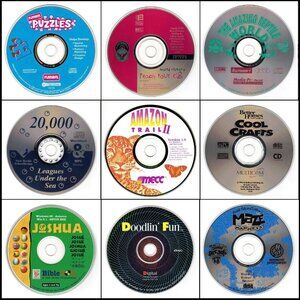 9CD Vintage KIDS LOT #5 (1994-1995) NEW or LIKE NEW in sleeves as pictured!
